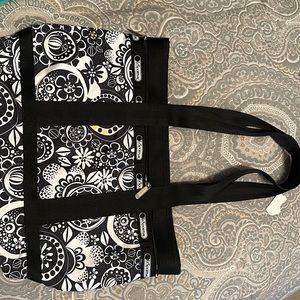 Lesportsac bag purse black white